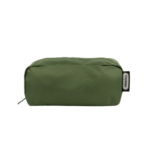 Cosmetiquera Pequeña Verde Militar