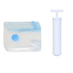 Bolsas de Compresion setx4 pcs + Bomba manual (empaque al vacio)