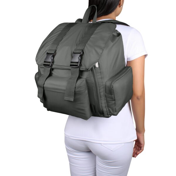 Mochila Mochilera Gris (Apto para Cabina de avión)