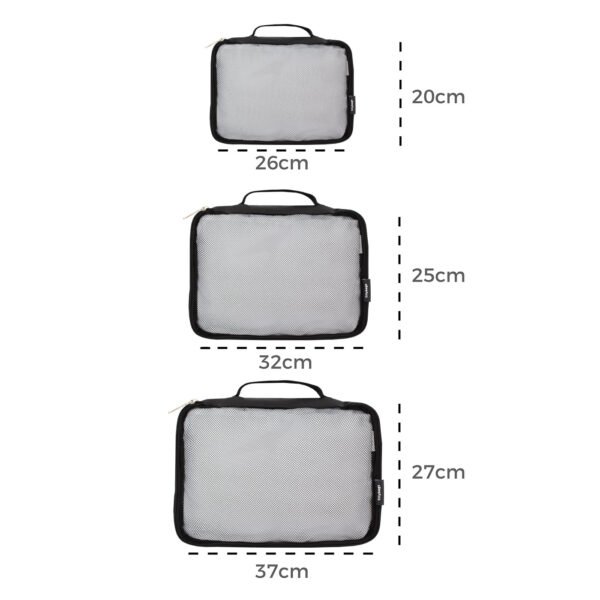 SET X3 CUBOS ORGANIZADORES MALLA