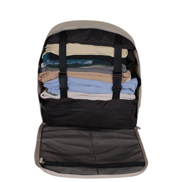 Cubo Organizador de viaje Acordeón 6 compartimientos Light Negro