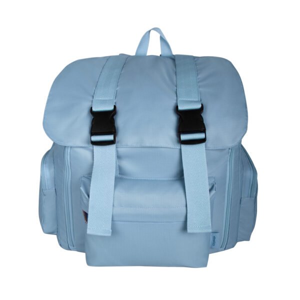 Mochila Mochilera Azul Claro (Apto para Cabina de avión)