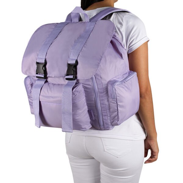 Mochila Mochilera Morado Lila (Apto para Cabina de avión)