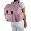 Mochila Mochilera Rosado Pastel (Apto para Cabina de avión)