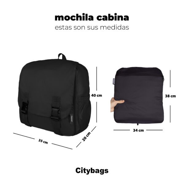 Mochila Cabina Rosado Pastel (Apto para Cabina de avión)