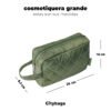 Cosmetiquera Grande Puffer Verde