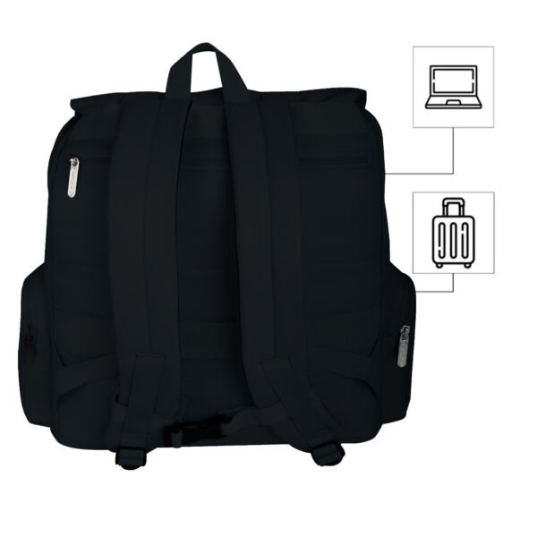 Mochila Mochilera Negra (Apto para Cabina de avión)