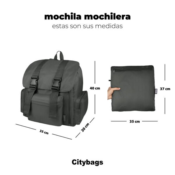 Mochila Mochilera Morado Lila (Apto para Cabina de avión)