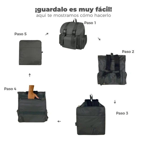 Mochila Mochilera Morado Lila (Apto para Cabina de avión)