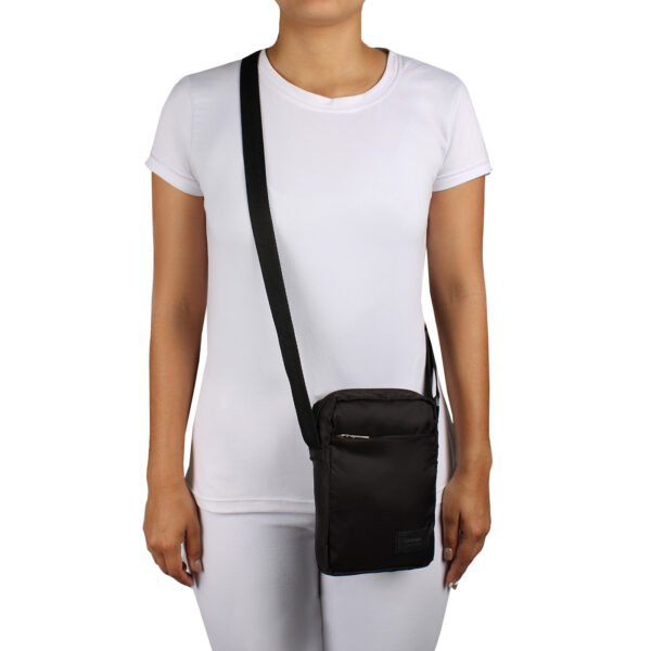 1652-3BolsoManosLibresMiniCitybagsLightNegro Bolso Manos Libres Mini Light Negro