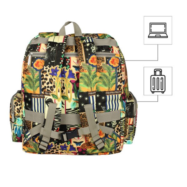 1825-4MorralMochileroPequenoULTRAEstampadoGlamCitybagsMulticolor Mochila Mochilera Ultra Estampado Tropic