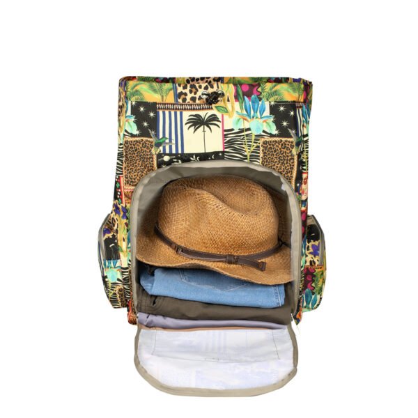 1825-7MorralMochileroPequenoULTRAEstampadoGlamCitybagsMulticolor Mochila Mochilera Ultra Estampado Tropic