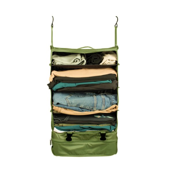 2985-2Cubos Organizador de viaje Acordeon 6 compartimientos Light Verde Pino Cubos Organizador de viaje Acordeon 6 compartimientos Light Verde Pino